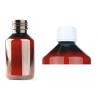 PET medicijnfles 100ml amber incl witte dopWaren6150532255288