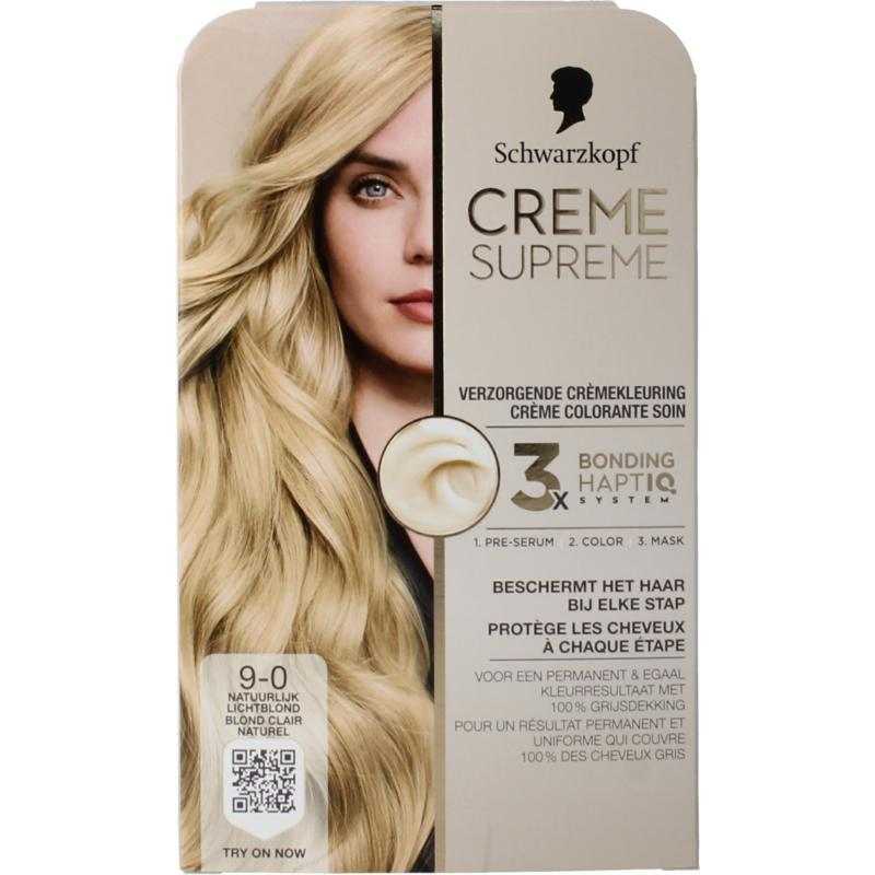 Creme supreme 9-0 licht blondHaarkleuring5410091776459