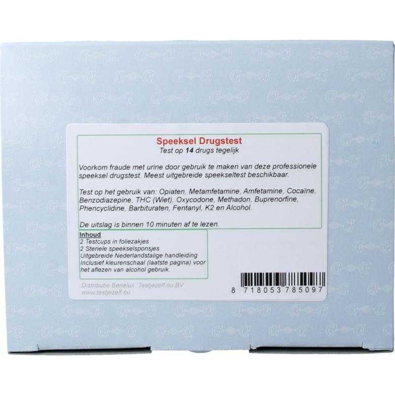 Speeksel drugstest 14Instrumenten/zelftest8718053785097 Speeksel drugstest 14Instrumenten/zelftest8718053785097
