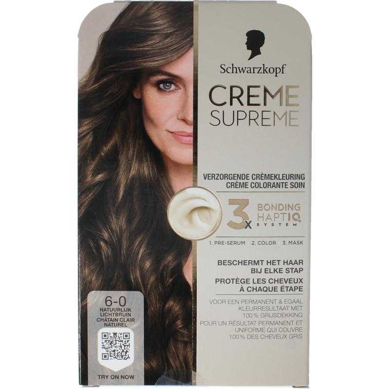 Creme supreme 6-0 licht bruinHaarkleuring5410091776275