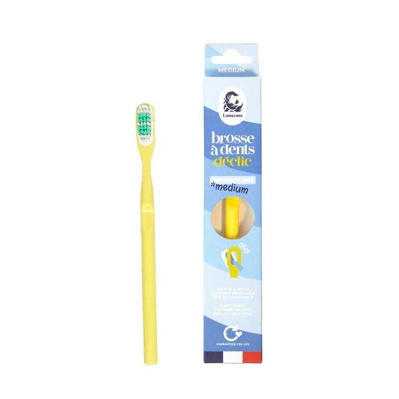 Toothbrush medium mimosa yellowTandenborstel3760345483506