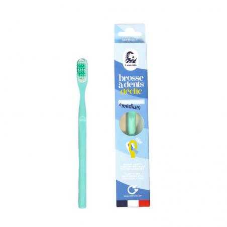 Toothbrush medium water greenTandenborstel3760345482011
