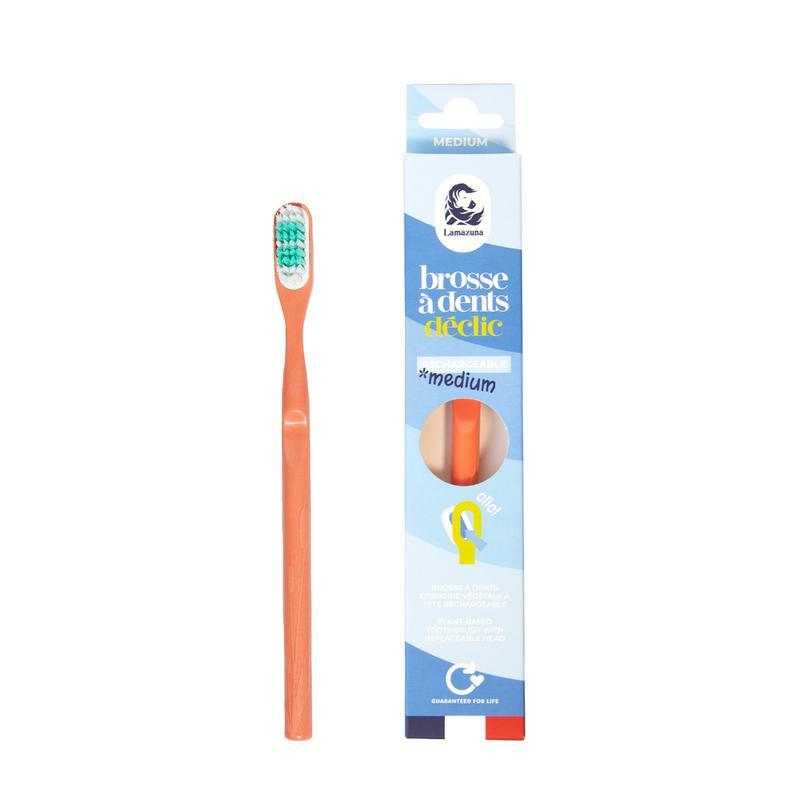 Toothbrush medium coralTandenborstel3760345482028