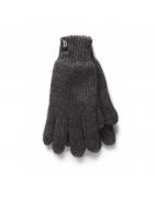 Flat knit gloves S/M charcoalKleding/ondergoed5019041046958