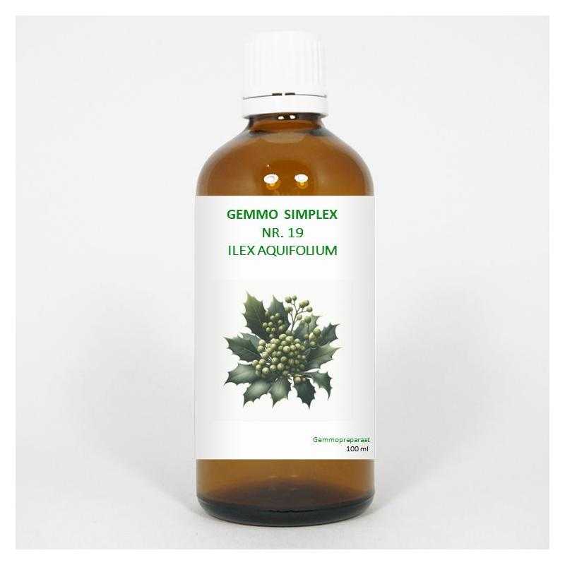 Gemmo simplex 19 ilex aquifoliumFytotherapie8711224005901