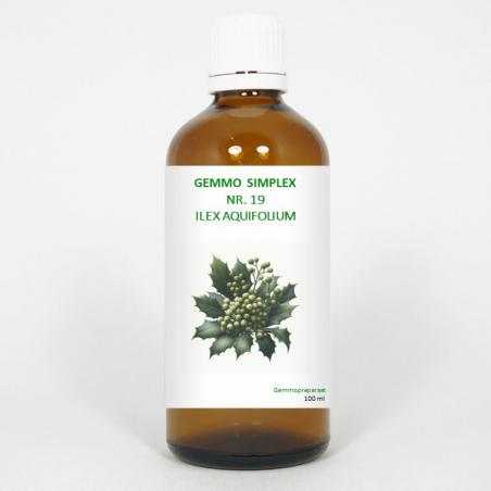 Gemmo simplex 19 ilex aquifoliumFytotherapie8711224005901