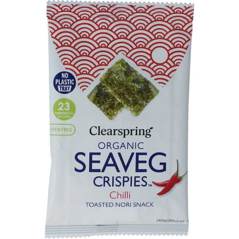 Seaveg - crispies chilli bioOverig versnapering5021554005315
