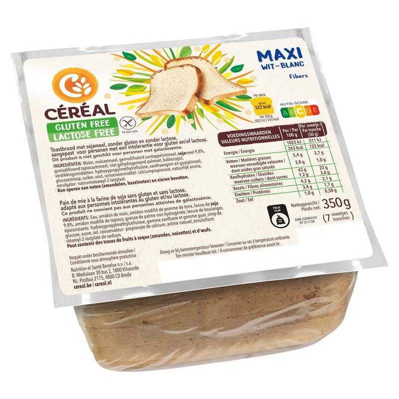 Maxi wit brood gluten en lactosevrijVoeding5410063036116