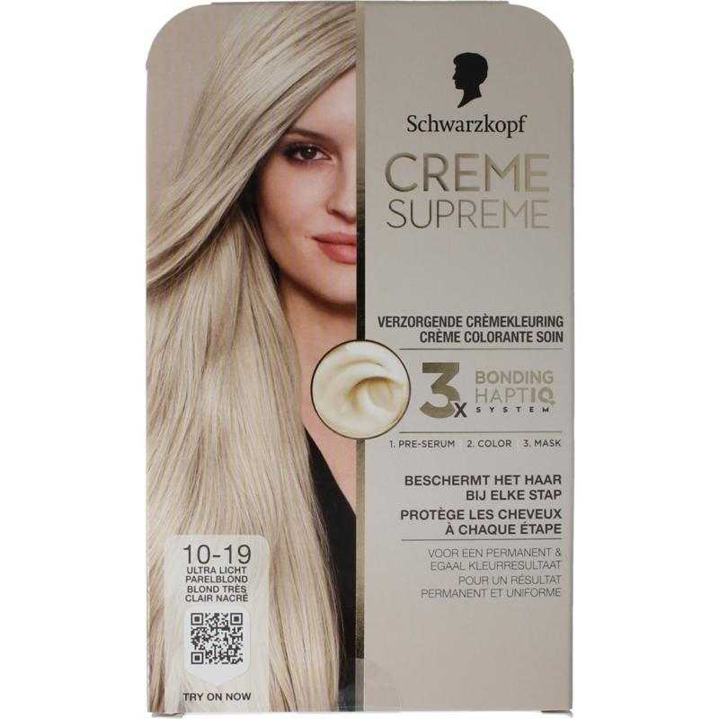 Creme supreme 10-19 licht blondHaarkleuring5410091776190