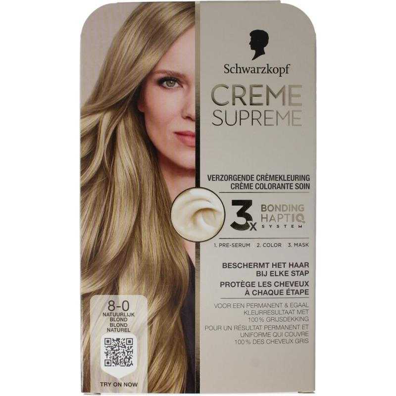 Creme supreme 8-0 blondHaarkleuring5410091776312