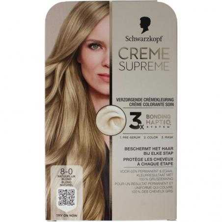 Creme supreme 8-0 blondHaarkleuring5410091776312