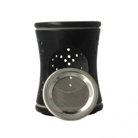 Wierook en olie verdamper zwart zeepsteenEtherische oliën/aromatherapie8718657469744