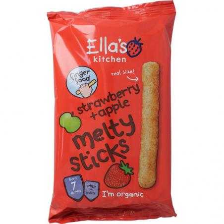 Melty sticks strawberry/apple 7+ mnd bioVoeding5060503505322