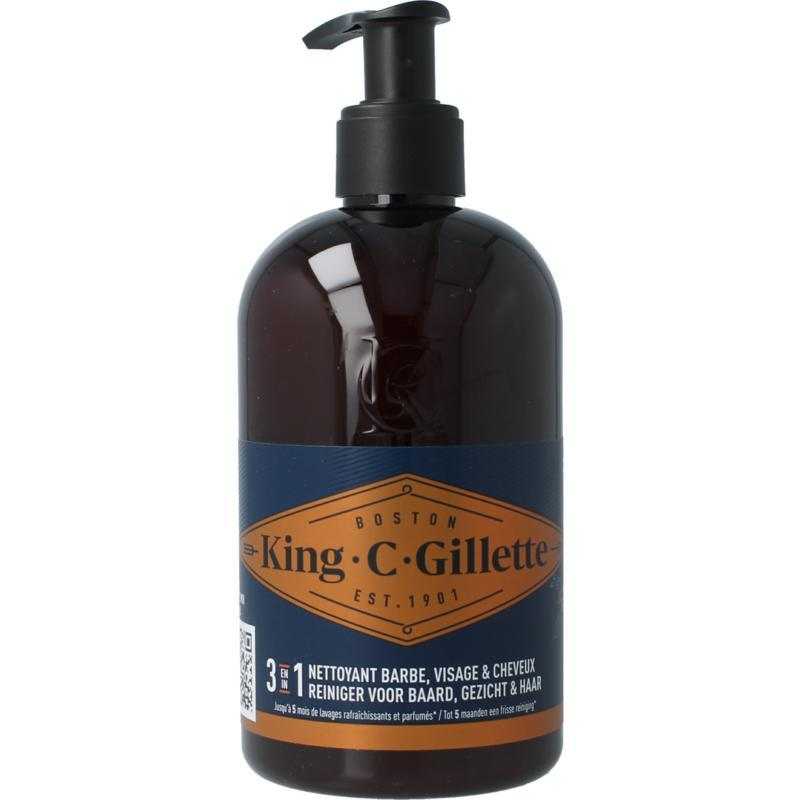 King c baard en gezichtsreinigerScheerschuim/gel/crème8001841705477