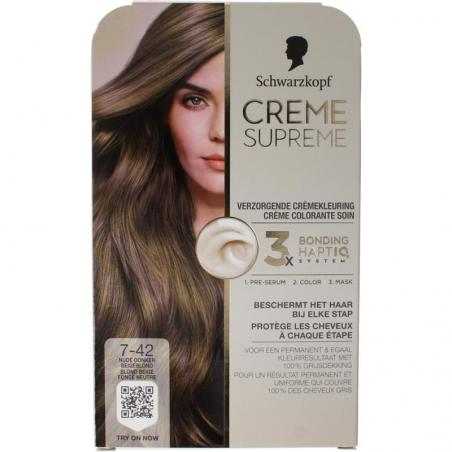 Creme supreme 7-42 D blondHaarkleuring5410091776374