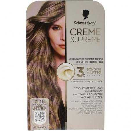 Creme supreme 7-16 D blondHaarkleuring5410091776398