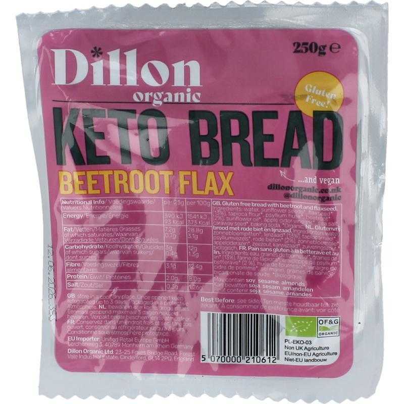Keto brood beetroot flax seeds bio demeterVoeding5070000210612