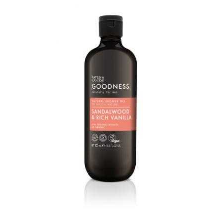 Goodness men showergel sandelwood & rich vanillaBad/douche0017854112537