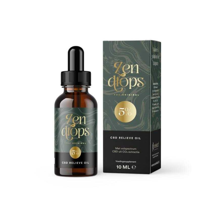 CBD relieve oil original 5%Overig gezondheidsproducten8721082150002
