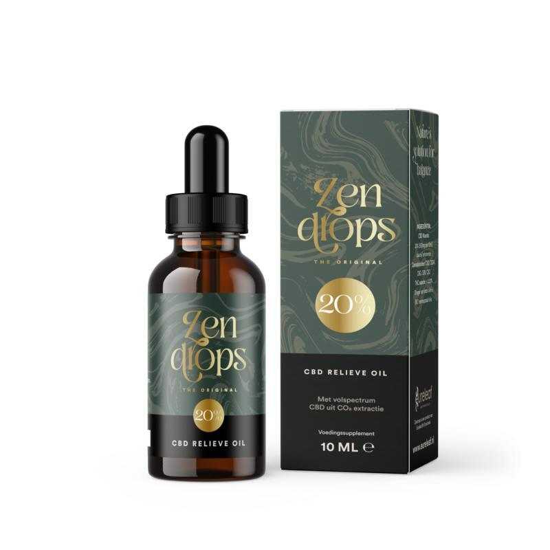CBD relieve oil original 20%Overig gezondheidsproducten8721082150064