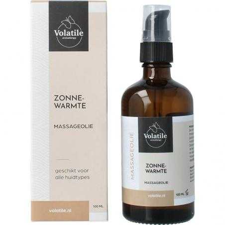Massageolie zonnewarmte glas met pompMassage8715542036067