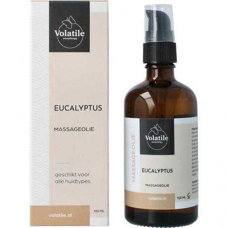 Massageolie eucalyptus glas met pompMassage8715542036104