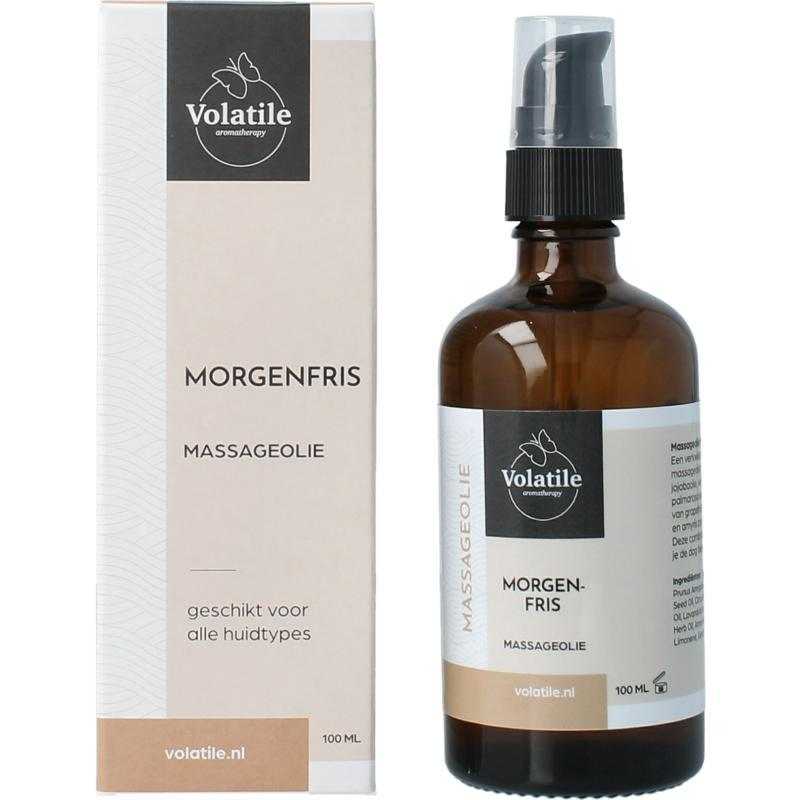 Massageolie morgenfris glas met pompMassage8715542036135