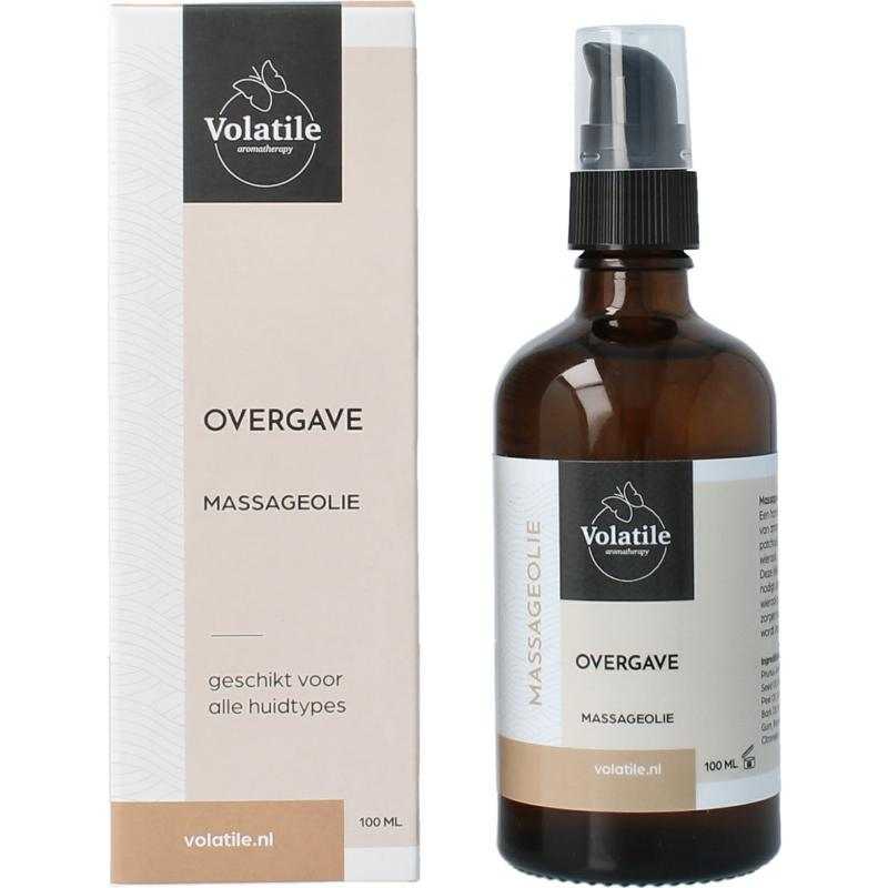 Massageolie overgave glas met pompMassage8715542036159