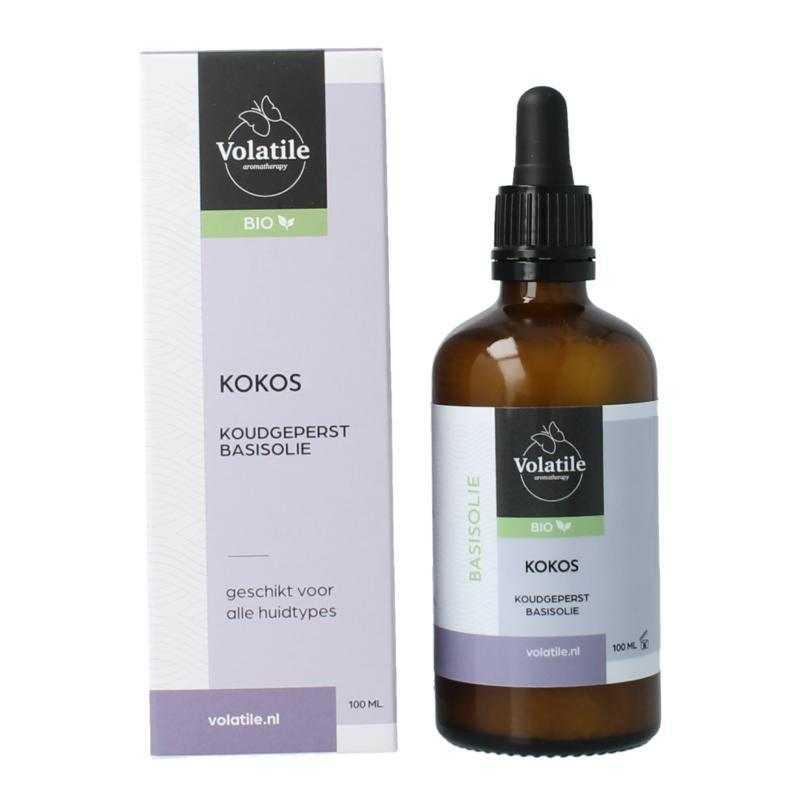 Kokos koudgeperst basisolie bio glazen flesEtherische oliën/aromatherapie8715542036012