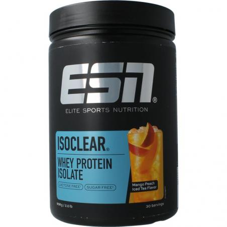 Isoclear whey isolate mango peach ice teaSportvoeding4250519657721