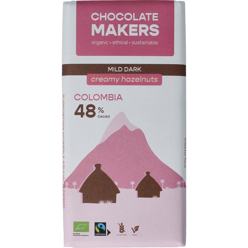 Colombia dark hazelnut creme 48% bioSnoepgoed8720618915924