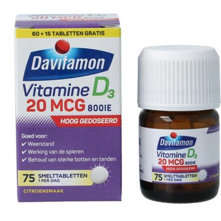 Vitamine D 20mgVitamine enkel8710537045055