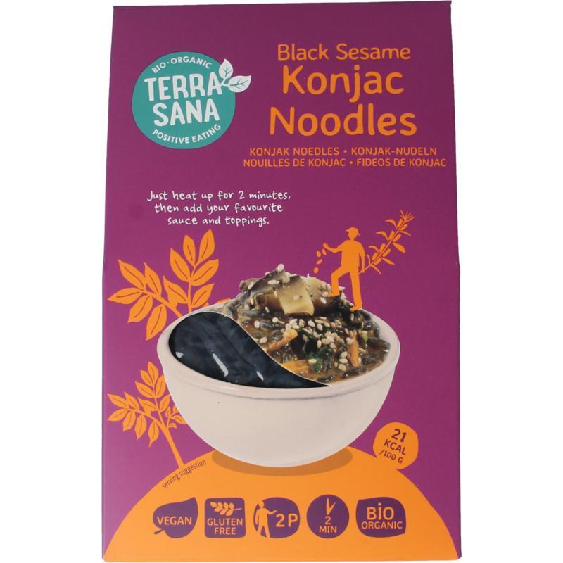 Konjak noodles zwarte sesam bioVoeding8713576004335