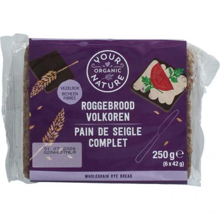 Roggebrood volkoren bioVoeding8711521144358
