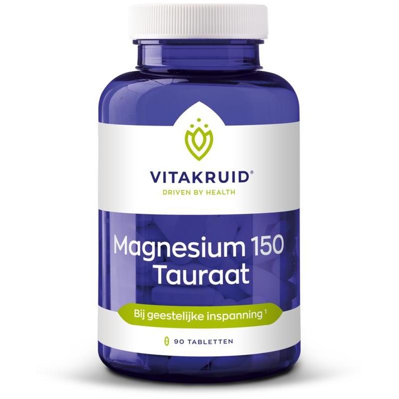 Magnesium 150 tauraatOverig vitaminen/mineralen8717438693538