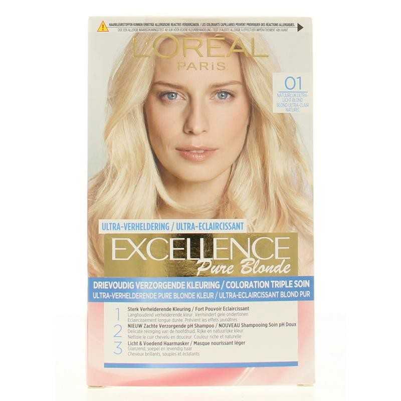 Excellence blond 01 Natural BlondHaarkleuring5410103396491