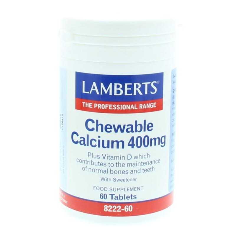 Calcium 400mg kauwtabletten + Vit. D en FosMineralen enkel5055148401733