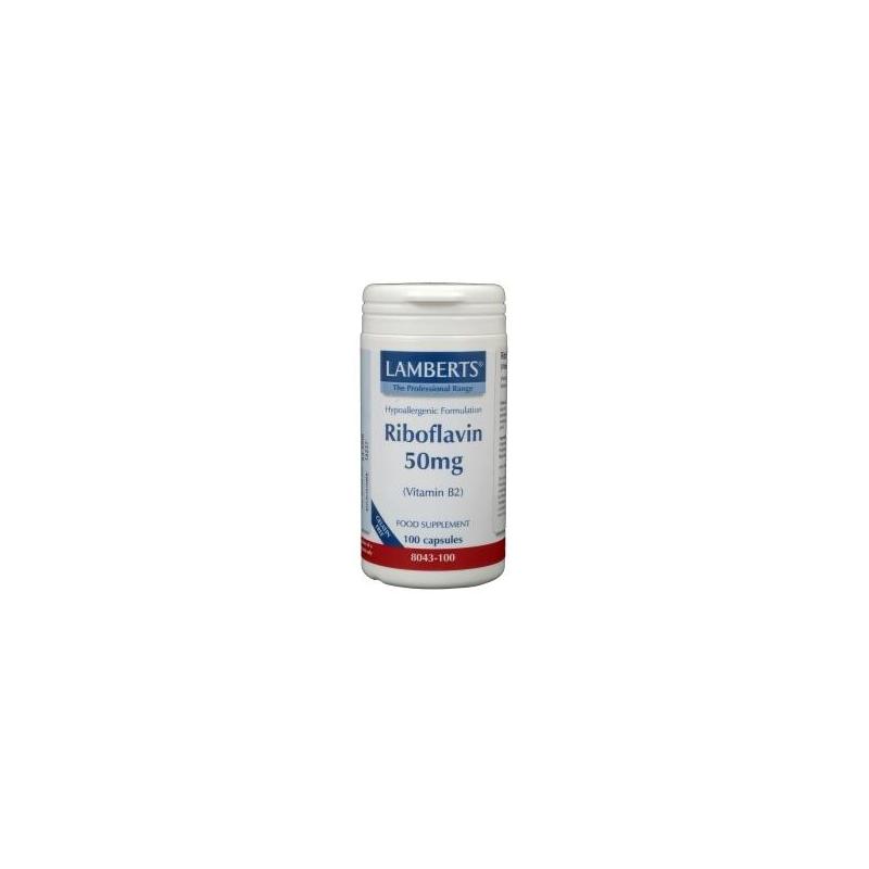 Vitamine B2 50mg (riboflavine)Vitamine enkel5055148401542