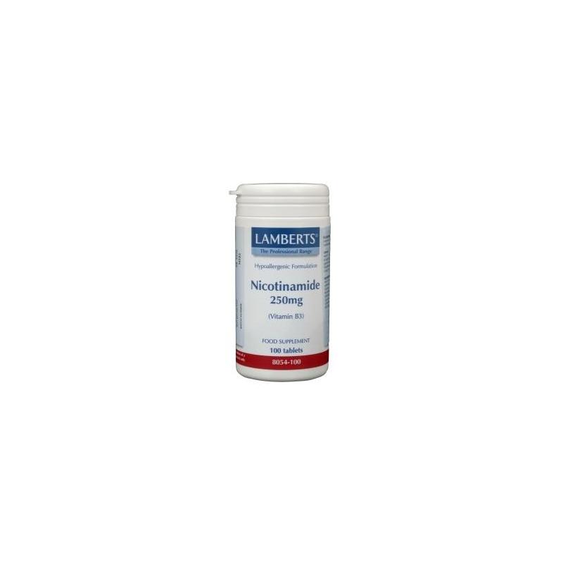 Vitamine B3 250mg (nicotinamide)Vitamine enkel5055148401894