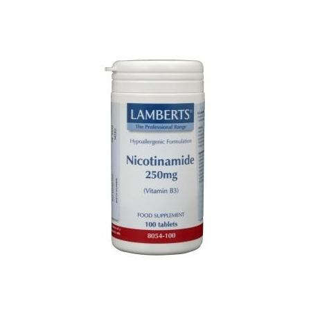 Vitamine B3 250mg (nicotinamide)Vitamine enkel5055148401894