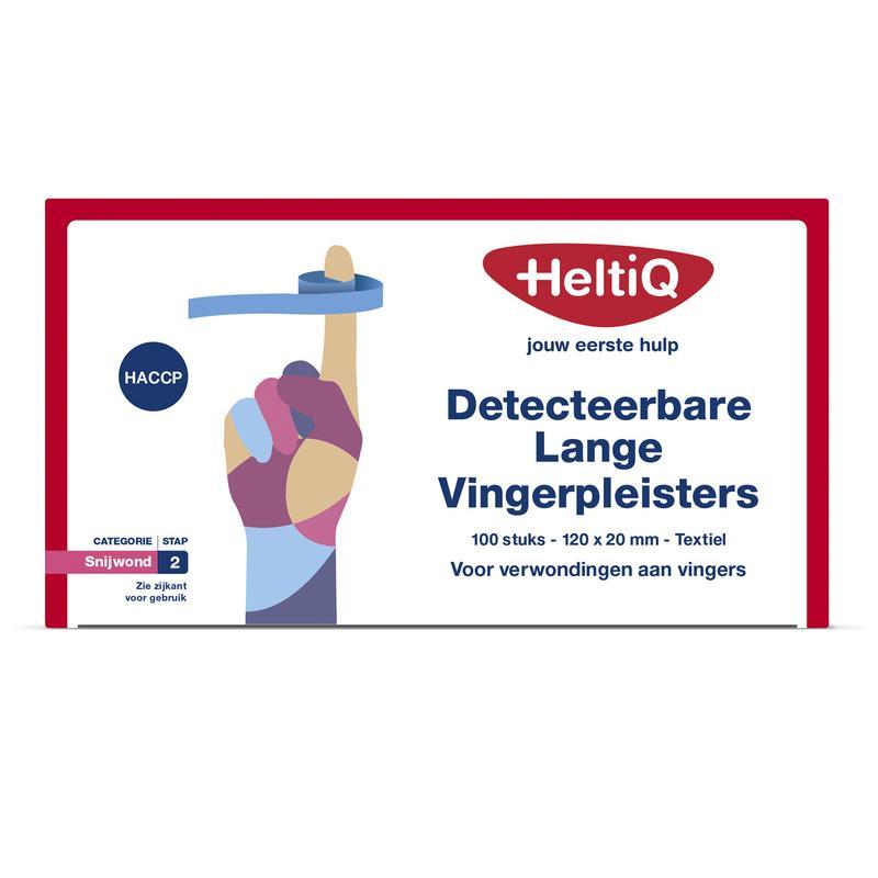 Detect vingerpleister lang textiel 120 x 20mmPleisters8717484005040