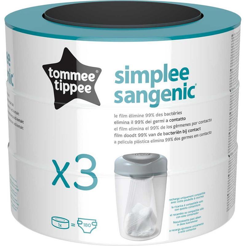 Simplee sangenic cassettes x3Baby/peuter luiers en doekjes5010415703354