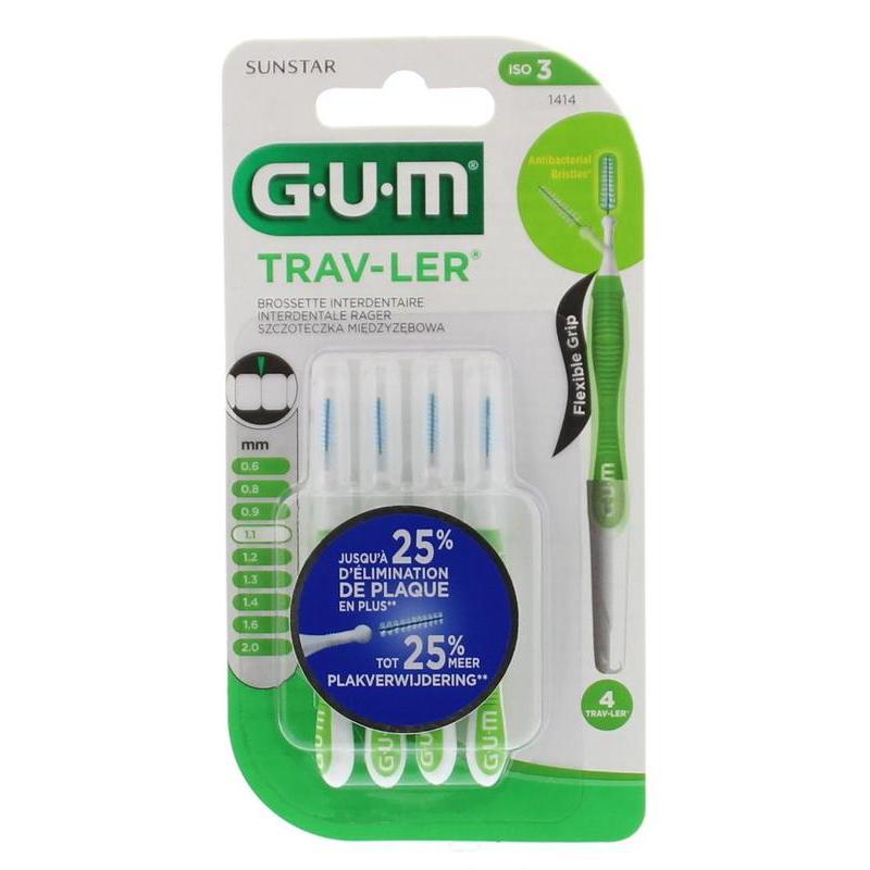 Trav-ler rager 1.1mm (groen)Mondhygiëne070942914147